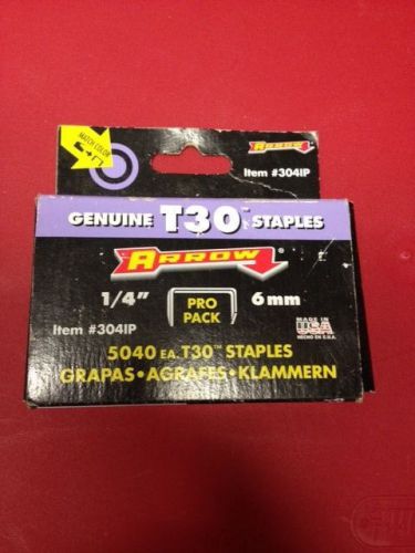 Arrow Staples for Stapler.  1/4&#034; (6MM) T30 Staples in box