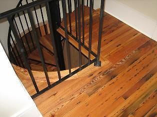 ANTIQUE, RECLAIMED Heart Pine Character Grade Flooring