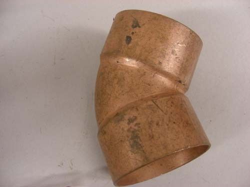Wrot copper 45 degree elbow cxc - 3&#034; for sale