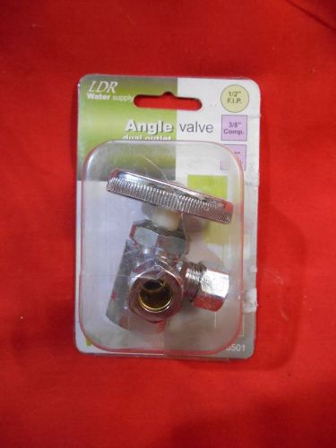 Ldr angle valve 1/2&#034; f.i.p. x 3/8&#034; comp x 3/8&#034; comp w72 lot c57 for sale