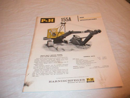 1960 P&amp;H MODEL 155A BACK HOE SALES BROCHURE