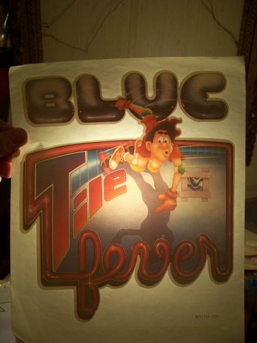 &#034;Blue Tile Fever&#034;  Transfer (Iron-on heat transfer only)