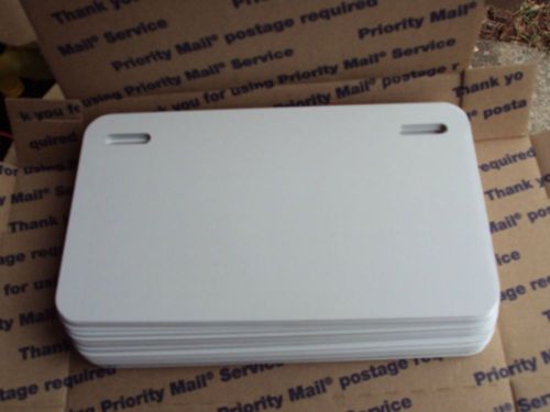 25pc.024  4.5&#034; X 8&#034;  WHITE  ALUMINUM LICENSE PLATE  BLANKS  ATV&#039;s &amp; Motorcycles