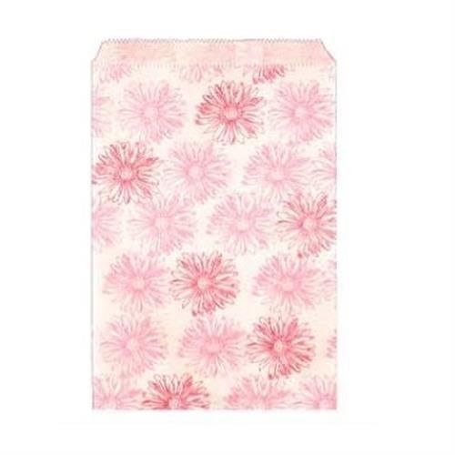 Paper Merchandise Bags 6 x 9&#034; - Flower Print 500 Bags