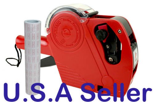 Price Gun Retail Store Pricing Tag Display 1 Line Labeler With 1Tube 5000Pcs Red