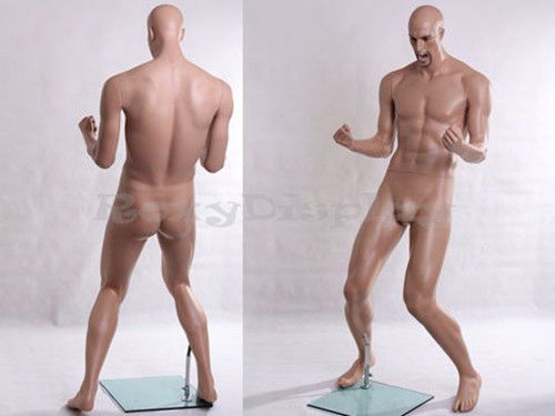 Male fiberglass realistic mannequin dress from display #mz-pw1 for sale