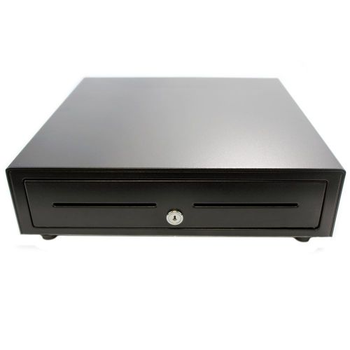 APG VB320-BL1616-B5 Cash Drawer Black Multipro with Key 16.2&#034;x16&#034;x4&#034; - 1P8XX