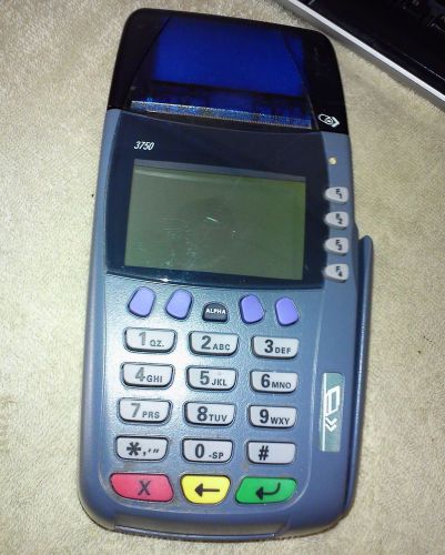 Verifone omni 3750 credit card machine terminal (no power cord) for sale