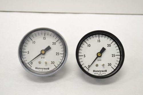 LOT 2 HONEYWELL 0-30 PSI PRESSURE GAUGE 1/8 NPT 2-3/4 IN FACE B214124