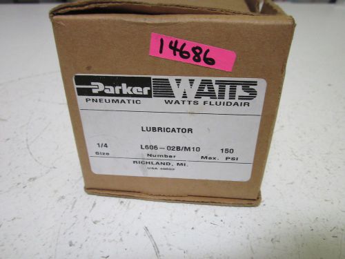 Parker l606-02b/m10 regulator 150psi 1/4&#034; *used* for sale