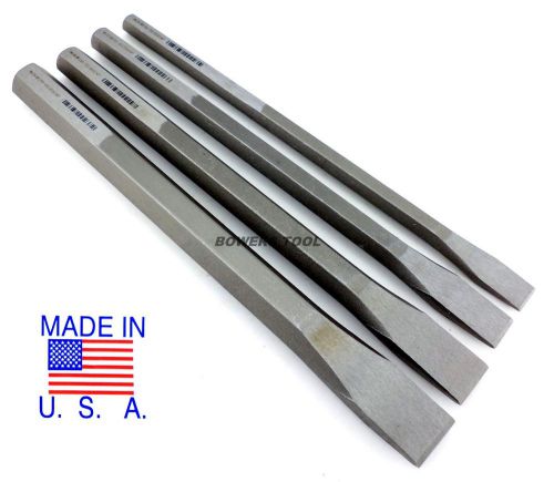 Wilde tool 4pc extra long cold chisel set made in usa professional quality for sale