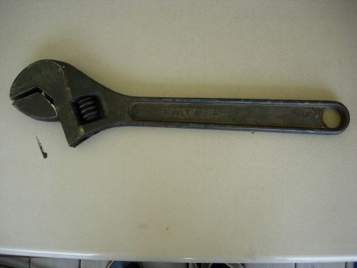 Vintage diamalloy 18&#034; adjustable wrench diamond calk horseshoe co made in usa for sale