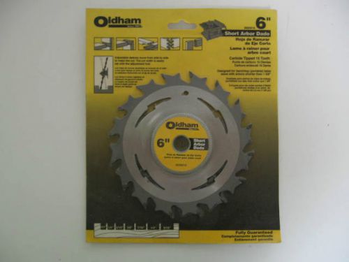 Oldham 6&#034; Short Arbor Dado Blade 16 Tooth #6005016 New in Package