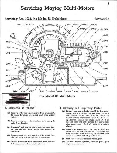 Maytag 82, 92, 72, Service Manual, Serial # List, Restoration Info, Wrench ID