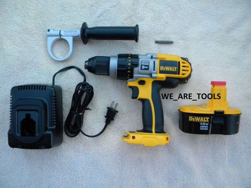 New Dewalt DCD950 18V Hammer Drill , DC9096 Battery, DW9116  Charger 18 VOLT XRP