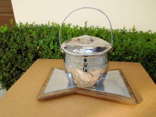 Scarce 1978 budweiser chili cook off trophy pot / kettle for sale