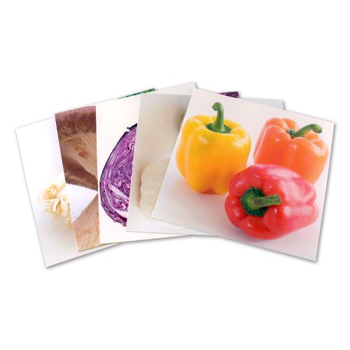 Set of 12” vegetables display cube frame panel picture inserts decoration 95648 for sale