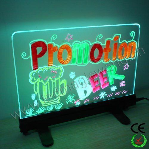 AGPtek® 16&#034;x12&#034;Flashing Fluorescent Illuminated Erasable LED Message Writing ...