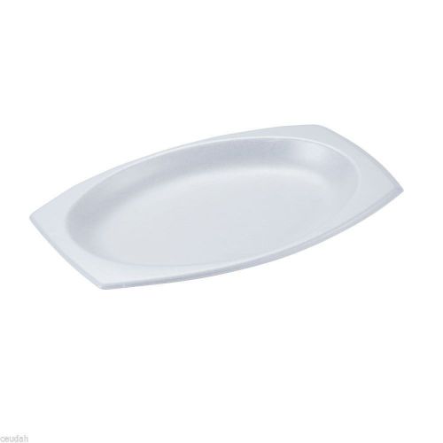 (25) 9&#034; x 7&#034; Platter White Foam Food Tray Dart Take Out Picnic Grill BBQ