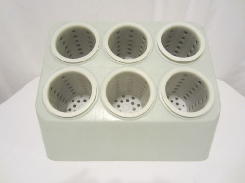 RESTAURANT UTENSIL SILVER WARE HOLDER CADDY ORGANIZER 6-SLOT BLOOMFIELD INDUSTRY