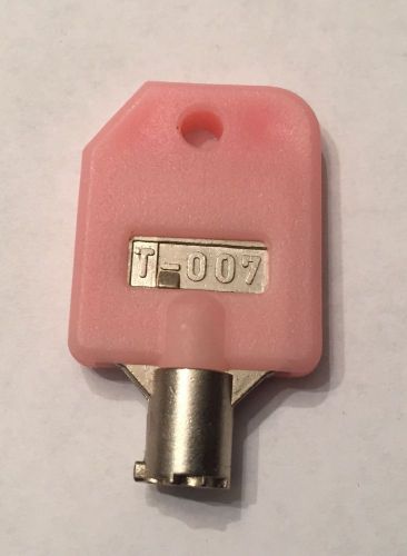 Pink T007 T-007 Bulk Vending Machine Key