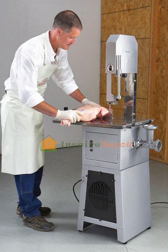 New standing meat saw cutter cut band mincer grinder sausage stuffer maker for sale