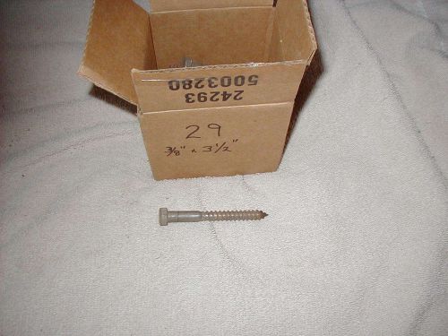 3/8&#034; Lag Bolts, 29 3-1/2&#034; long bolts and 20 4&#034; long bolts