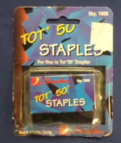 Swingline Tot 50 Staples for use in Tot 50 Stapler Qty 1000 #74711-79310