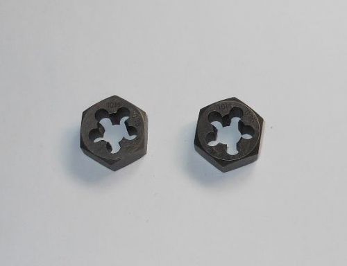 Hex Rethreading Dies M10x0.75 Carbon Steel A1 419-10075 Qty 2 &lt;1988&gt;