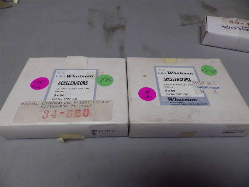 Lab New Old Stock Laboratory Whatman Accelerators Ash 0.06mg 5x50 Lab 626