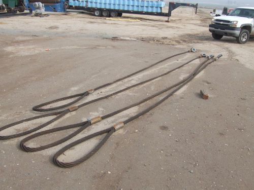 STEEL CABLE SLINGS 1 1/2 1 1/4