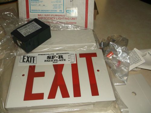 PRESCOLITE EMERGENCY LIGHTING UNIT CVS SERIES CAT#EX3-R EM FA CVS 1993