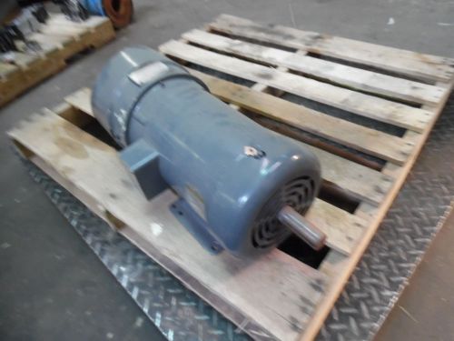 Baldor 5 hp industrial motor w/ stearns brake, cat# bm3615t, rpm 1725, used for sale