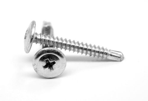 #8x1/2 Sheet Metal Screw Self Drill Phillips K-Lath #2 Zinc Plated, Pk 500