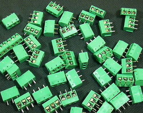 50x PCB 3-pin / 3-pole Blocks Terminal Connectors 5mm