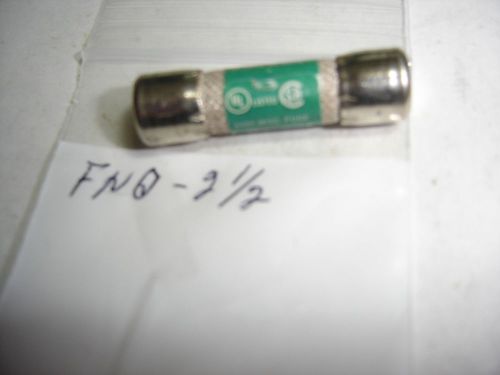 COOPER BUSSMANN FNQ-2 1/2 TRON TIME-DELAY 2 1/2A AMPS 500VAC BUSS FUSE