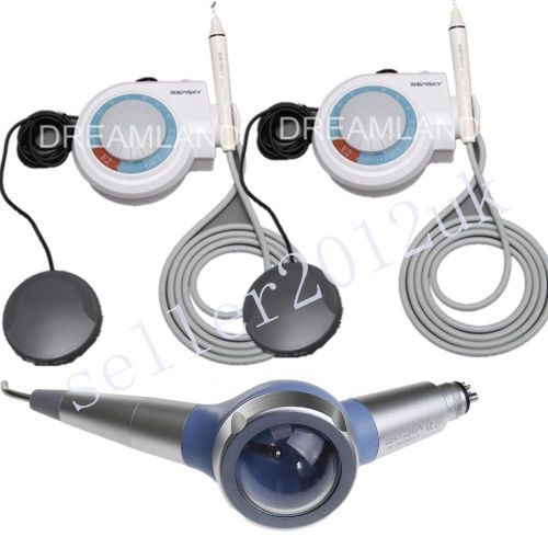 2 sets dental ultrasonic scaler fit ems woodpecker + air prophy polisher 4h for sale