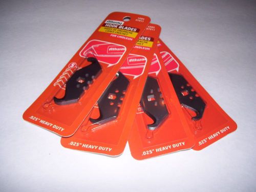 ALLWAY HOOK UTILITY BLADES FOR LINOLEUM 20 &#034;3 NOTCH BLADES&#034; &#034;FREE SHIP&#034;