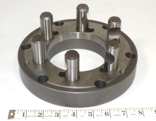 Chuck back plate 8&#034; di  d-taper 6 studs 7/8&#034; stud dia. toolmex #7-878-086 (up5d) for sale