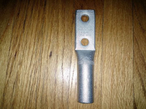 6 1/2&#034; long 3/4&#034; id copper heavy duty cable crimp end two hole for sale