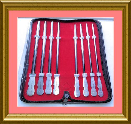 Dittel Urethral Sounds 8/Set Surgical Instruments  German Stainless Steel