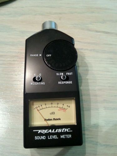 REALISTIC SOUND LEVEL METER #33-2050