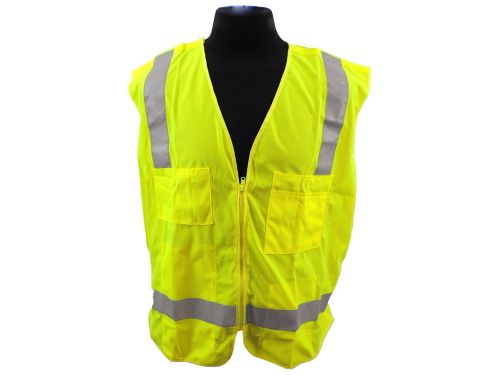 Diamond Safety Vest - Class 2 Hi-Viz (Lime)