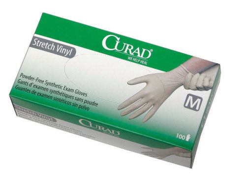 Medline X Large Curad Stretch Vinyl Exam Gloves