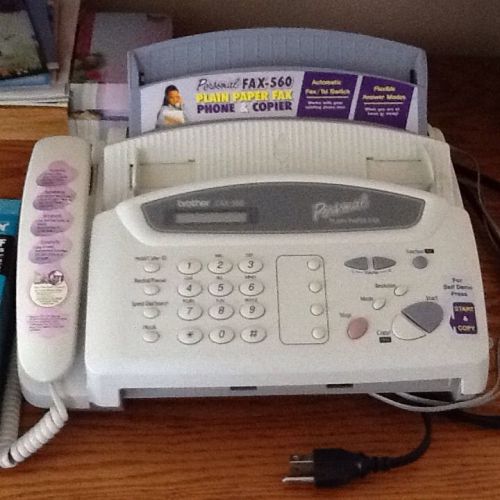 BROTHER PERSONAL PAPER FAX 560 TELEPHONE PHONE MACHINE