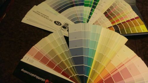 Lot 2 Columbia  Fuller O&#039;Brien Paint Fan Decks Color Wheels Interior Exterior