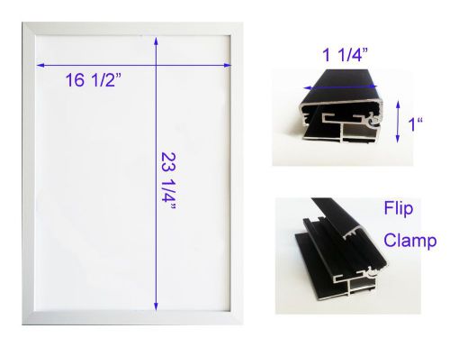 LED BackLit Box, Signage Display Board 19&#034;x 26&#034; Silver