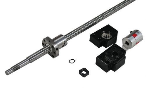 Ball screw rm 1605  l650mm with  ballnet+bk bf/12+1pcs of 6.35x10 coupler for sale