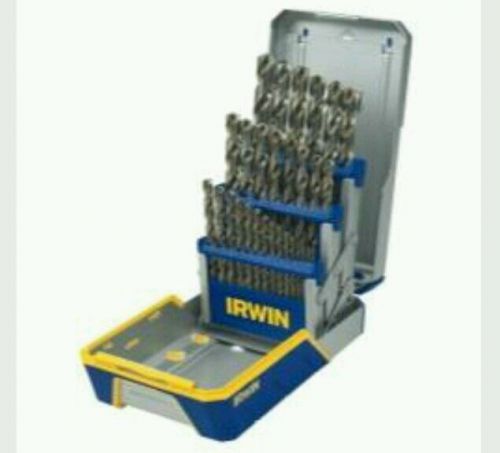 Hanson 29 piece cobalt m-42 metal index drill bit set for sale