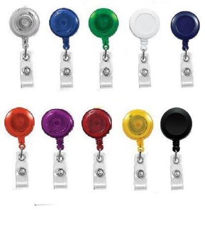 70 MIXED CHOOSE COLOR ID HOLDERS BADGE REEL Assorted yo-yo spring belt swivel